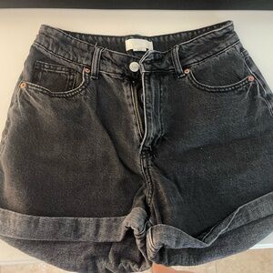 H&M Dark Gray Denim Shorts